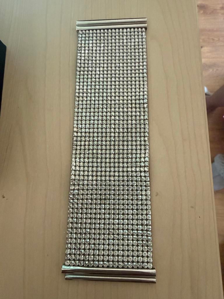 Swarovski Armband met Kristallen - Breed en Schitterend, Sieraden, Tassen en Uiterlijk, Armbanden, Met kristal, Overige materialen