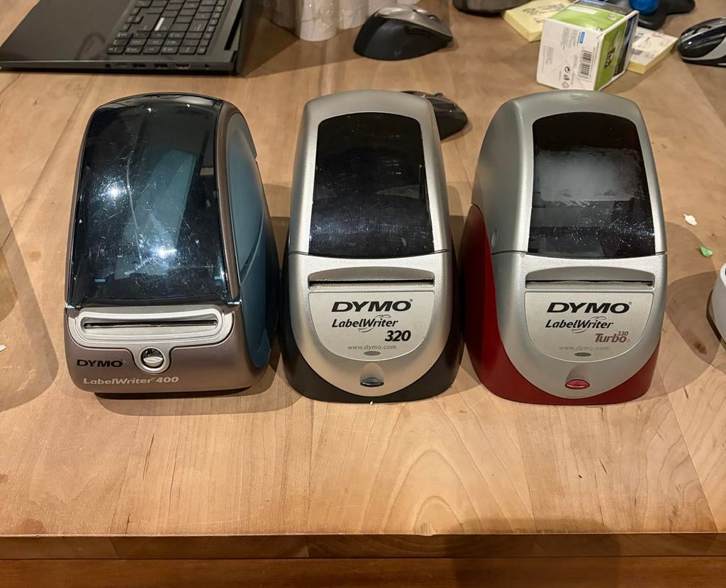 Diverse Dymo Labelprinters & Labels - Los of Bundel, Ophalen of Verzenden, Gebruikt, Etiket