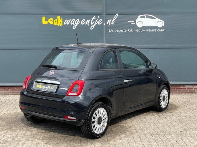 Fiat 500 1.0 Hybrid Lounge *carplay *cruise *navi *dealerond, Voorwielaandrijving, Gebruikt, Zwart, 4 stoelen