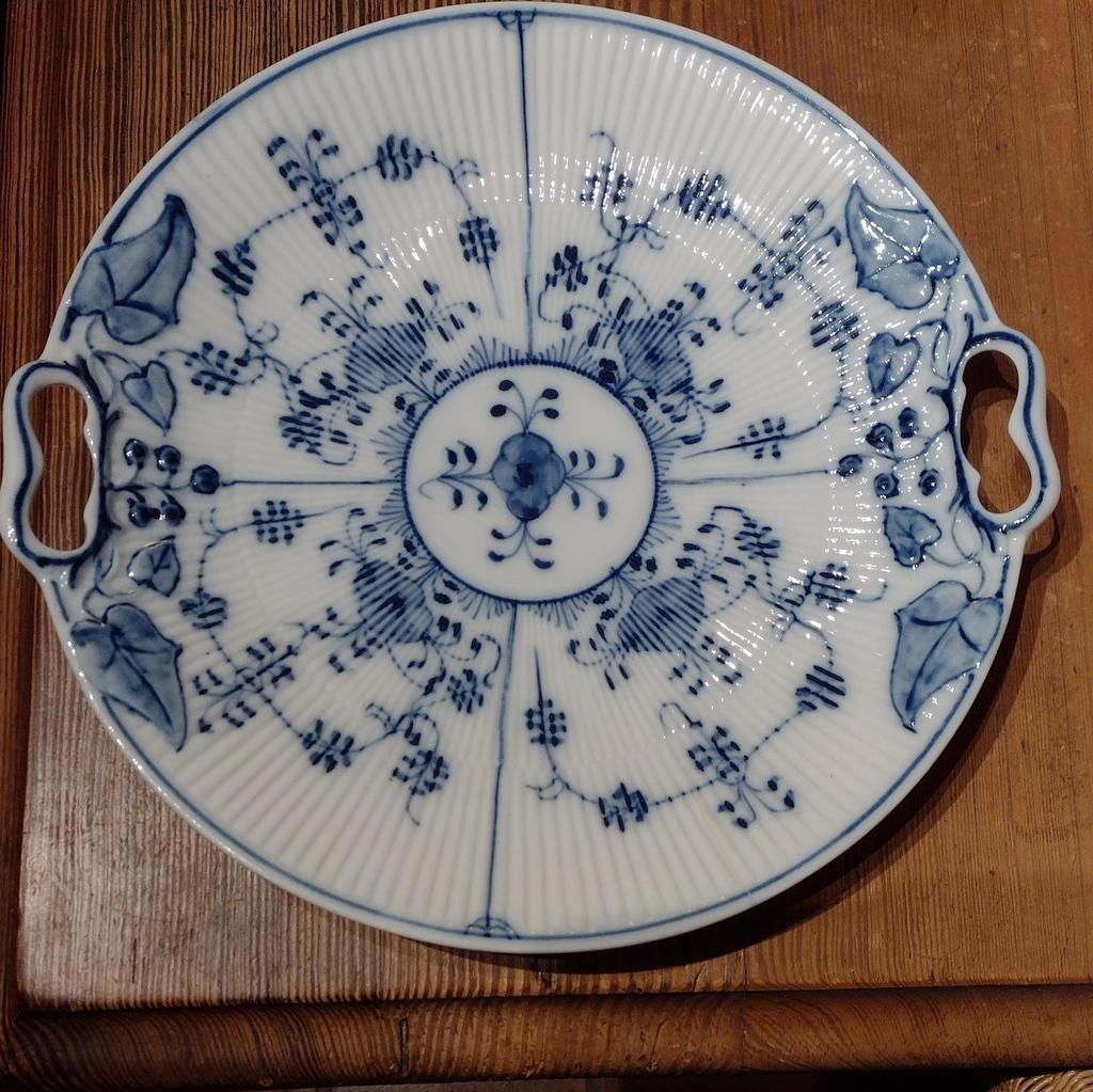 oude ronde serveer schaal Rauenstein strohblumenmuster, Ophalen