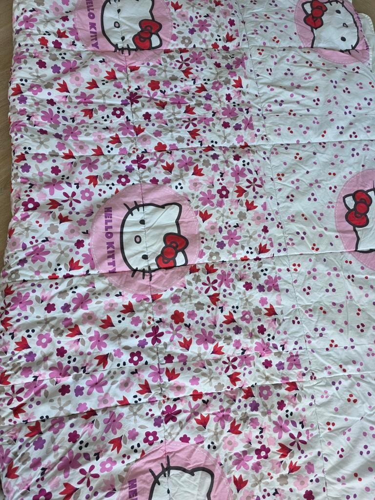 Dekbed hello Kitty 1 persoons, Ophalen of Verzenden, 100 cm of meer, Deken