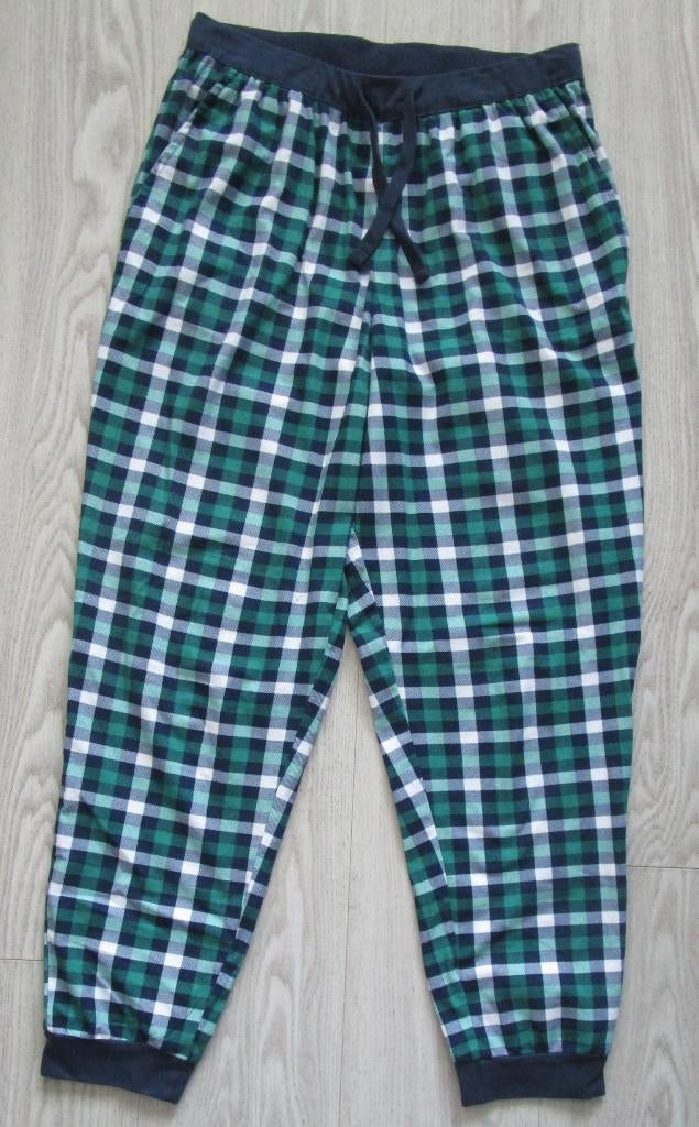 Pyjamabroek – Groen geruit, maat L, comfortabele loungewear, Kleding | Heren, Pyjama's, Zo goed als nieuw, Maat 52/54 (L), Ophalen of Verzenden