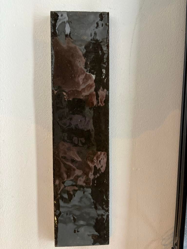 Ragno tegels 6x24 cm zwart, Keramiek, Nieuw, 20 tot 40 cm, Minder dan 5 m²