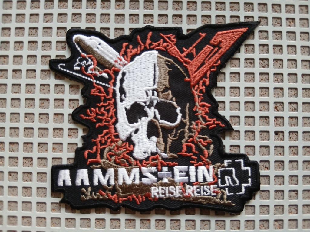 Rammstein zeer mooie reise reise shaped patch 11, Verzamelen, Verzenden, Nieuw, Kleding