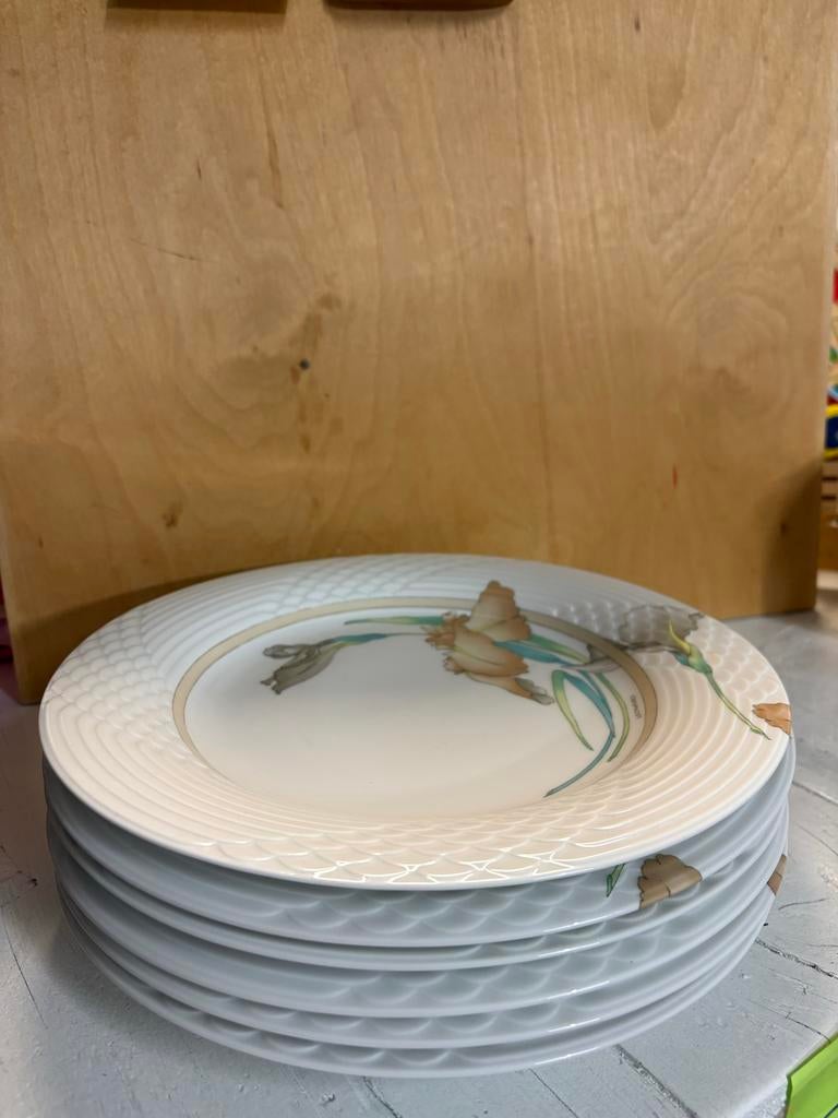 Hutschenreuther Scala Leonard Paris Borden - 6 stuks, Ophalen, Gebruikt, Bord(en), Overige stijlen