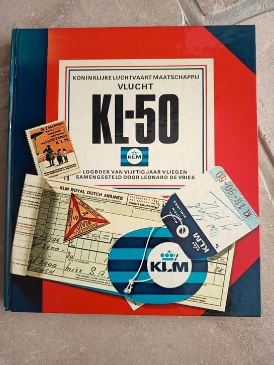 KLM 50 Vlucht Logboek - Jubileumuitgave, Boeken, Ophalen of Verzenden, Zo goed als nieuw, Algemeen, Leonard de Vries