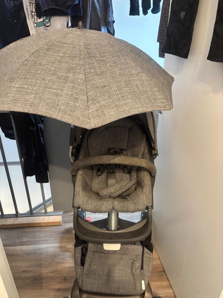 Stokke xplory, Gebruikt, Combiwagen, Verstelbare duwstang, Ophalen