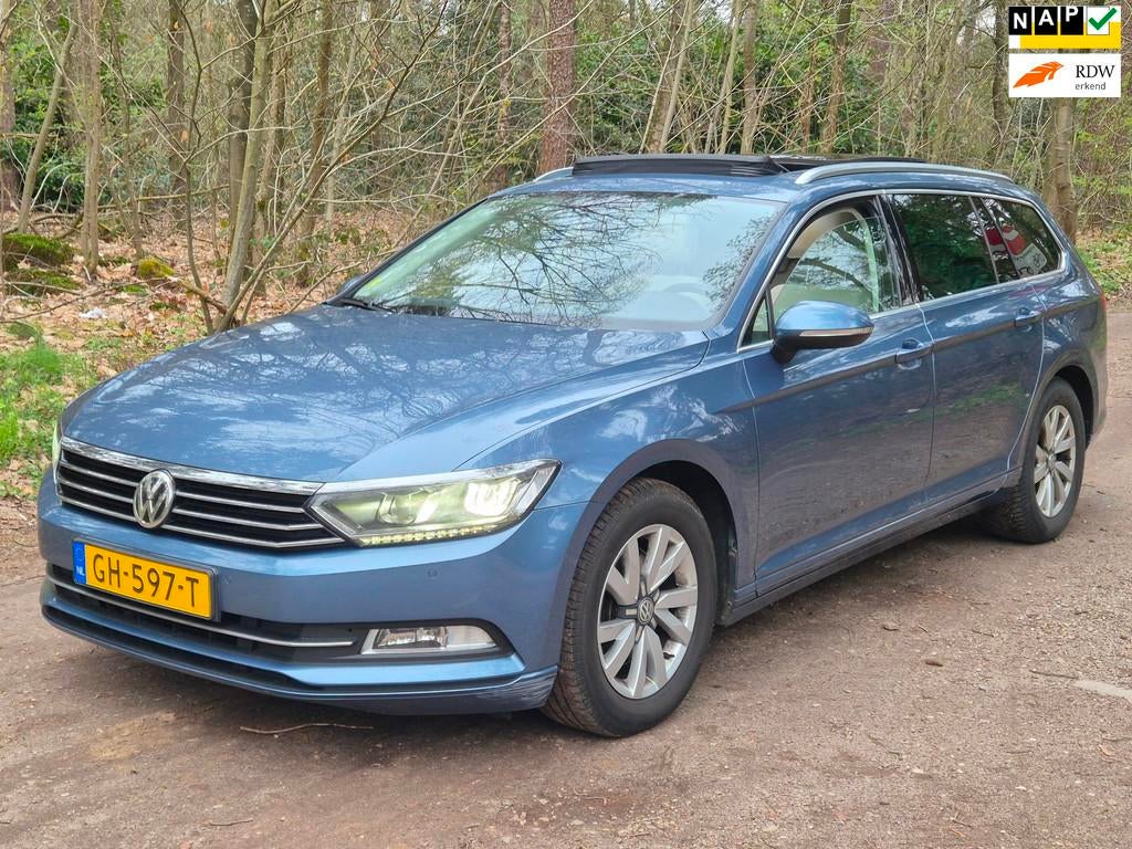 Volkswagen Passat Variant 1.6 TDI Business Edition DSG, Stof, Gebruikt, 4 cilinders, Blauw