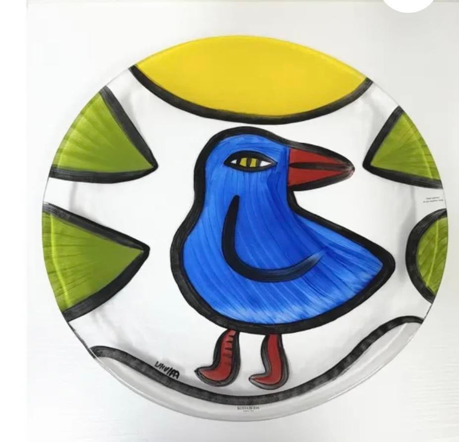 Kosta Boda glazen schaal voor de liefhebber, Antiek en Kunst, Ophalen