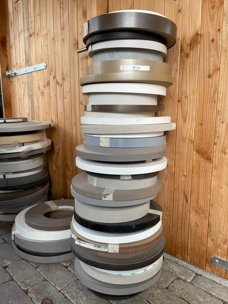 Partij rollen kantenband ongelijmd ABS, Ophalen of Verzenden, Nieuw, Mdf, Plinten