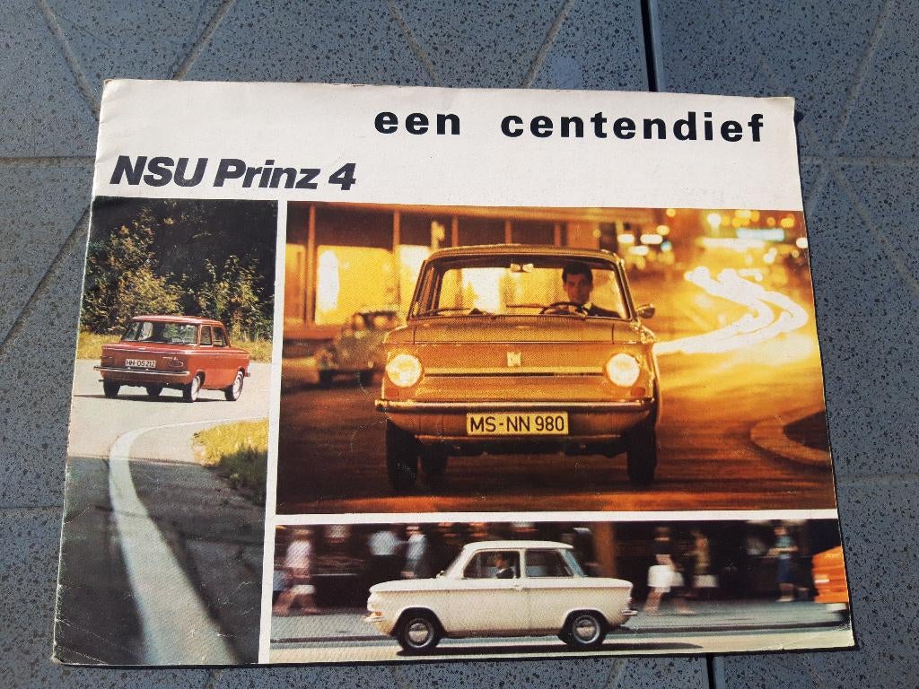 folder NSU Prinz 4 ca 1970 - Nederlands, NSU Prinz, Ophalen of Verzenden, Zo goed als nieuw, Overige merken
