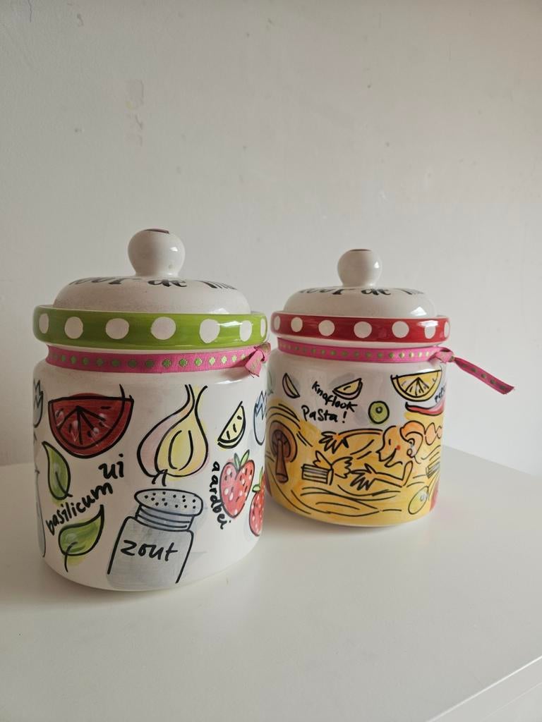 Twee Blond Amsterdam voorraadpotten, Ophalen