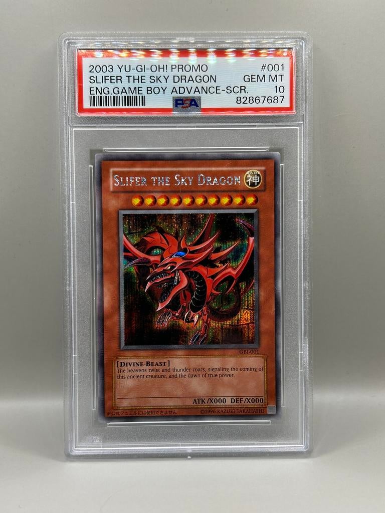 PSA 10 Slifer the Sky Dragon GBI secret rare gem mint, Ophalen of Verzenden, Zo goed als nieuw