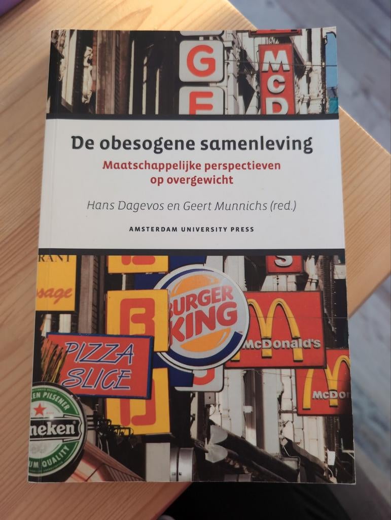 De obesogene samenleving, Boeken, Wetenschap, Zo goed als nieuw, Sociale wetenschap, Ophalen of Verzenden