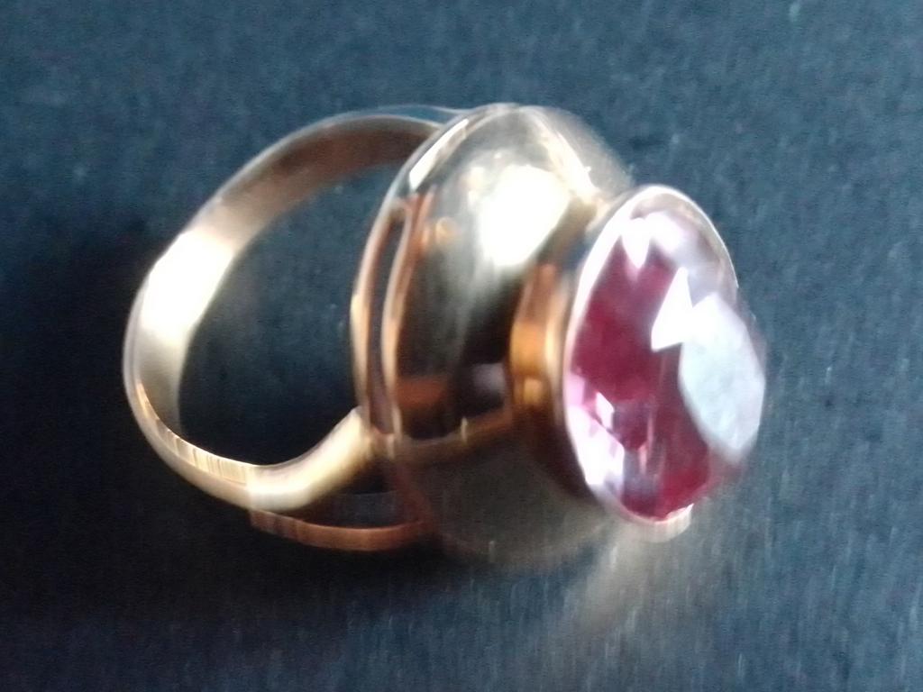 14 karaat gouden ring, maat 20. Weight 10.41gr Koopje!, Ophalen, 19 tot 20, Zo goed als nieuw, Roze