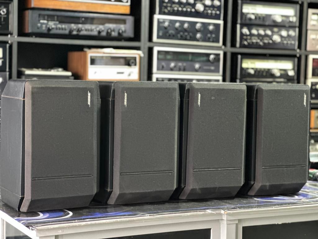 Bose 301 Series IV – Zwart – 4 Stuks (2 Sets), Bose, Zo goed als nieuw, Bose, Front, Rear of Stereo speakers