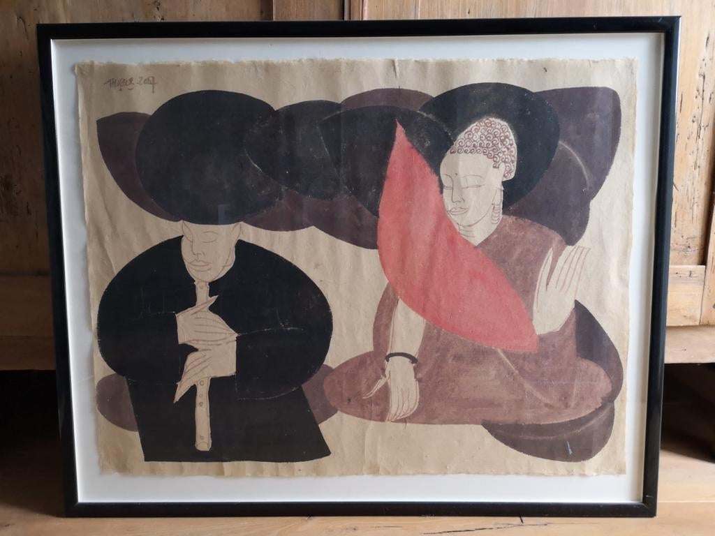 Schilderij van Phan Cam Thuong uit Vietnam, Ophalen