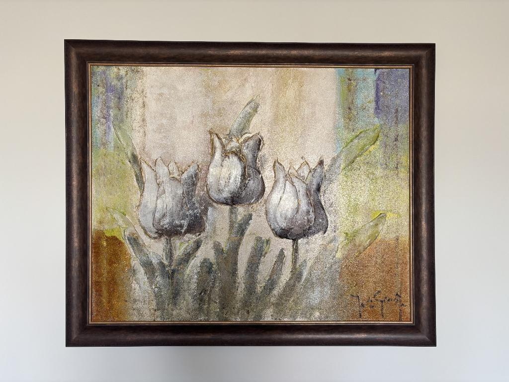 Schilderij Jochem de Graaf - Tulpen, Ophalen