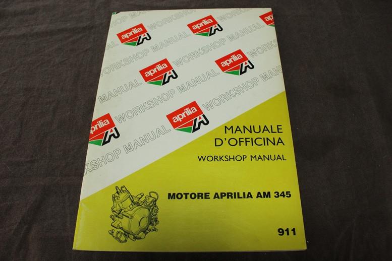 Aprilia Motor AM 345 workshop manual, Ophalen of Verzenden, Gebruikt