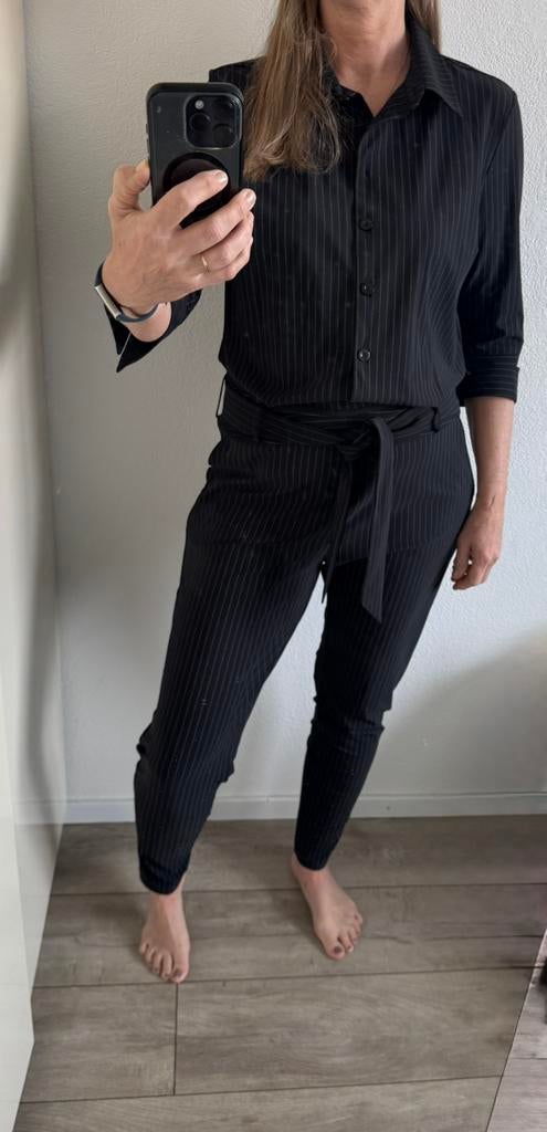 Jumpsuit Studio Anneloes XXL Angelique pinstripe nieuw, Kleding | Dames, Ophalen of Verzenden, Zo goed als nieuw, Maat 46/48 (XL) of groter