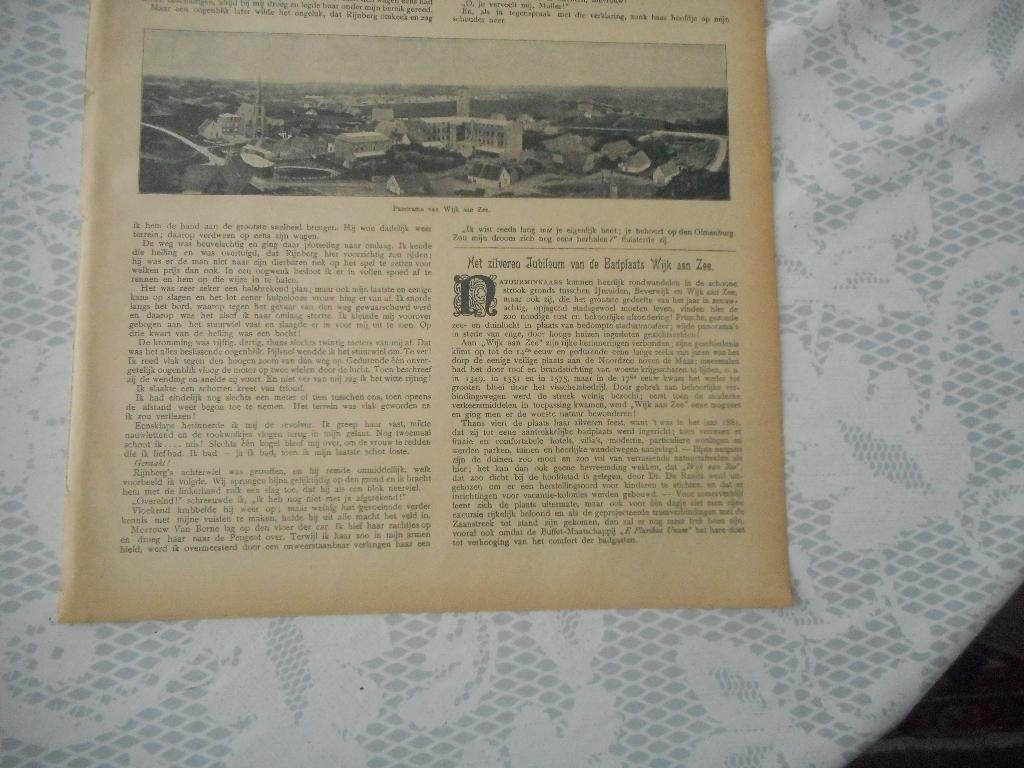 Wijk aan Zee. Zilveren jubileum badplaats. 1906., Ophalen of Verzenden, Voor 1920, Nederland, Knipsel(s)