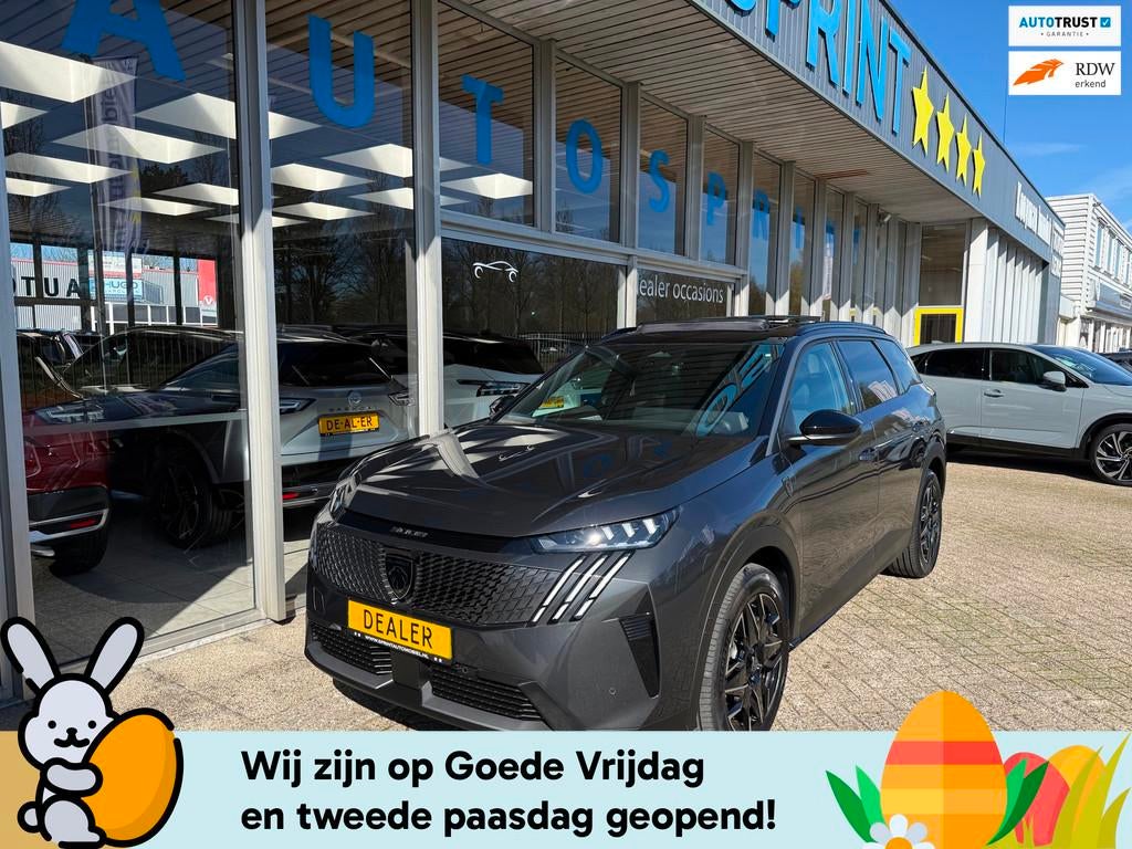 Peugeot 5008 1.2 Hybrid 145 GT 7p / PANO, CAMERA, NAVI,, 145 pk, Gebruikt, Zwart, Origineel Nederlands