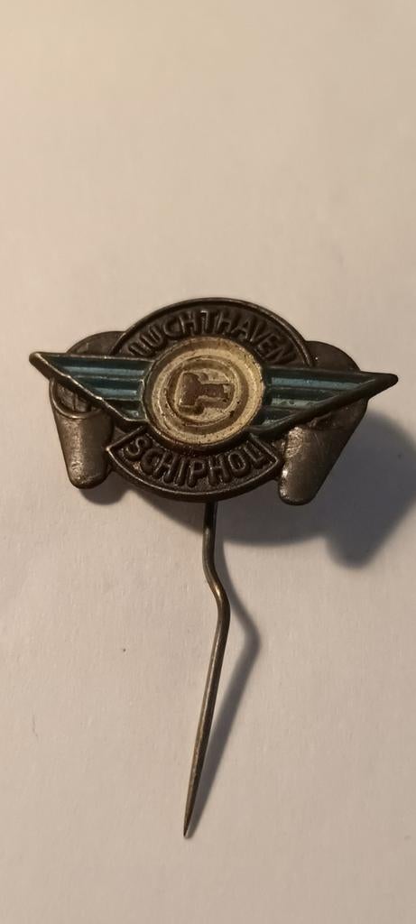 Vintage Schiphol Luchthaven Speldje/Pin, Ophalen of Verzenden, Gebruikt