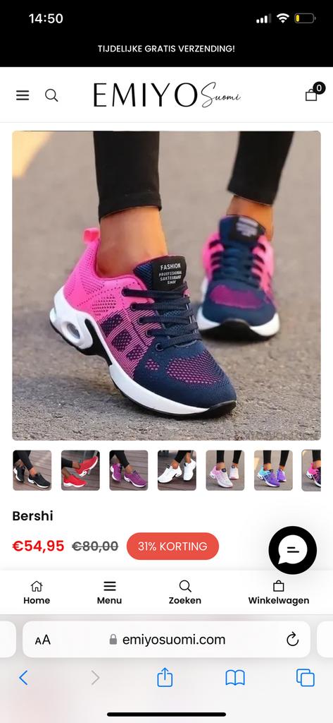 Nieuw dames sportief   schoenen, Ophalen of Verzenden, Zo goed als nieuw, Zwart, Sneakers of Gympen