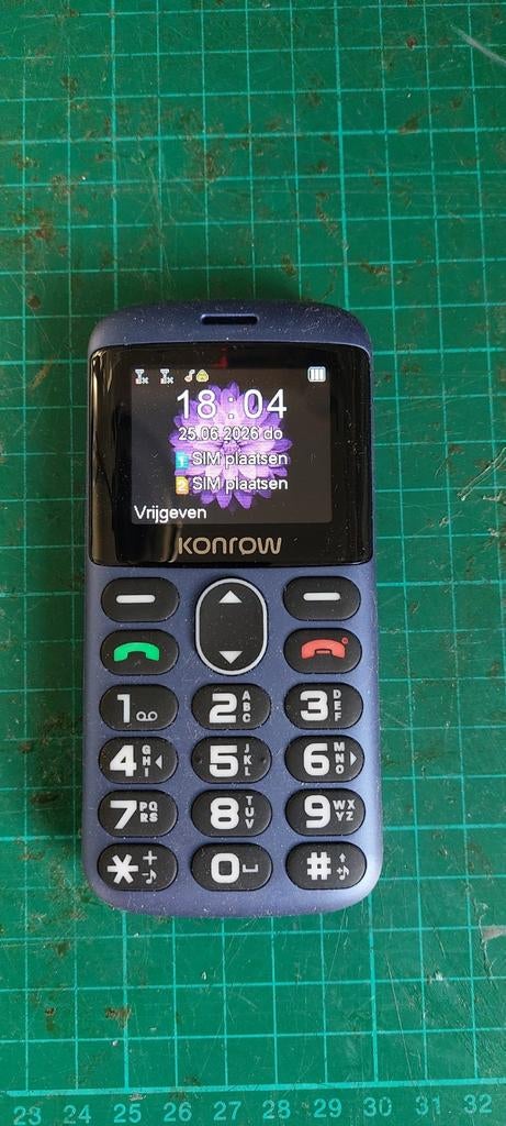 Konrow Senioren GSM - Eenvoudig en Gebruiksvriendelijk, Telecommunicatie, Mobiele telefoons | Overige merken, Gebruikt, Geen camera