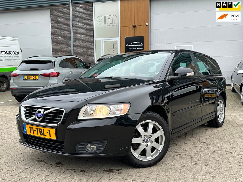 Volvo V50 2.0 Business Edition | dealer onderhouden | nieuwe, Gebruikt, Parkeersensor, Zwart, Origineel Nederlands