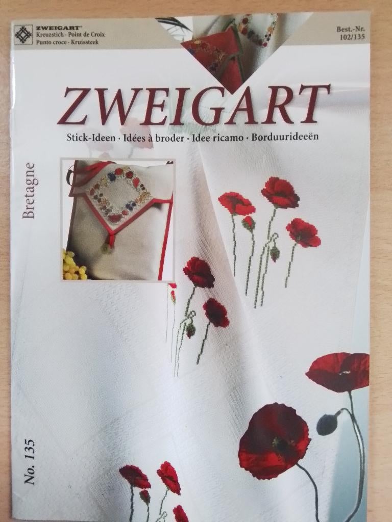 Zweigart borduurboekje nummer 135, Ophalen of Verzenden, Zo goed als nieuw, Handborduren, Patroon