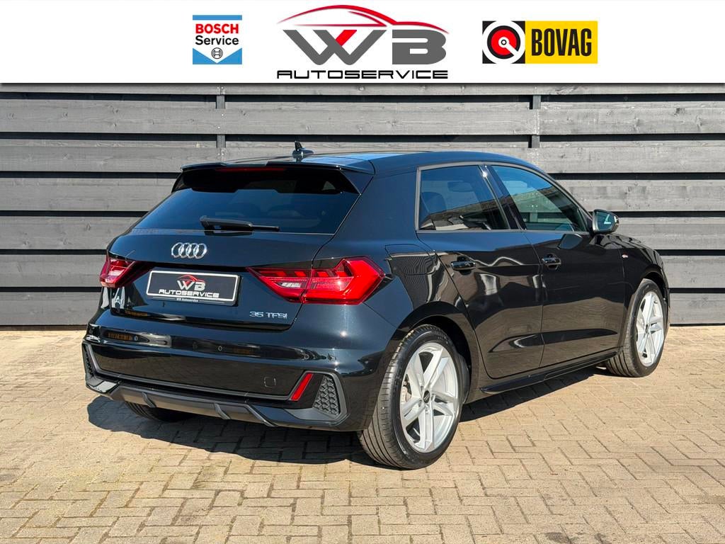 Audi A1 Sportback 35 TFSI S Line I Virtual I Carplay I Lane-, Stof, Zwart, 4 cilinders, 150 pk