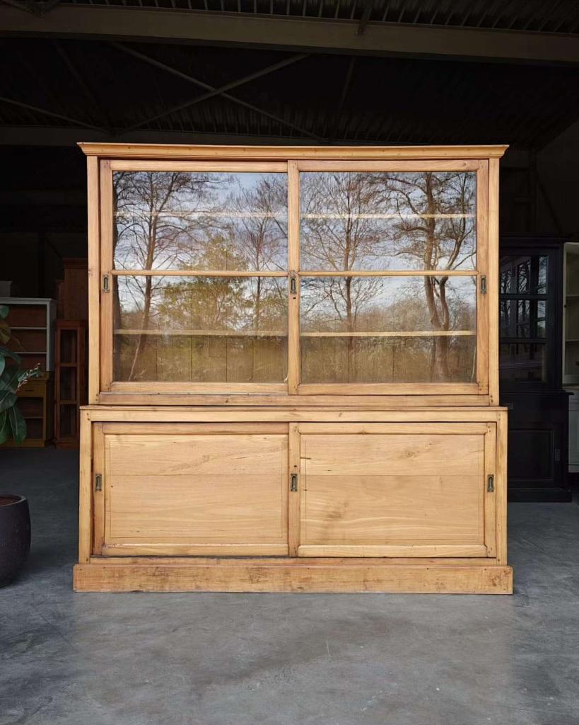 Teak Buffetkast | Ruime Vitrinekast | Winkelkast #5950, Ophalen of Verzenden