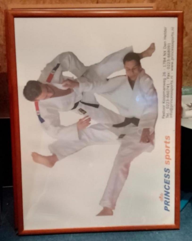 Grote houten lijst, glasplaat 90 x 120 cm. Evt. ook in zwart, Ophalen, Gebruikt, 100 tot 125 cm, 75 cm of meer