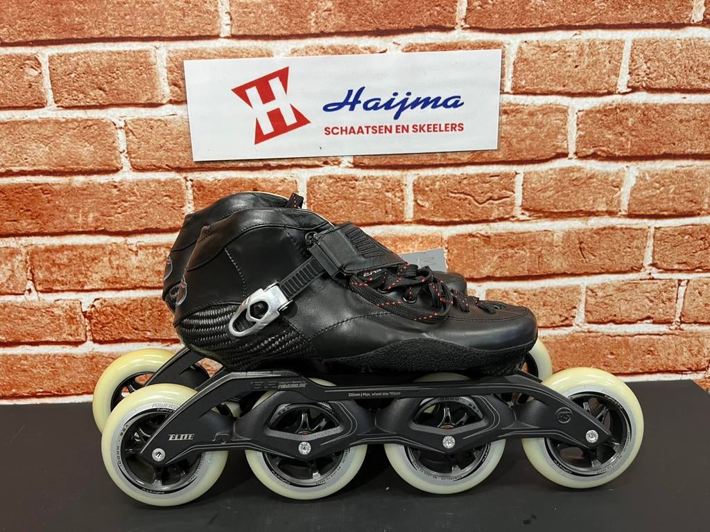 Evo velocity inline skeelers met poweride onderstel 4x100mm, Ophalen of Verzenden, Zo goed als nieuw, Inline skates 4 wielen, Powerslide
