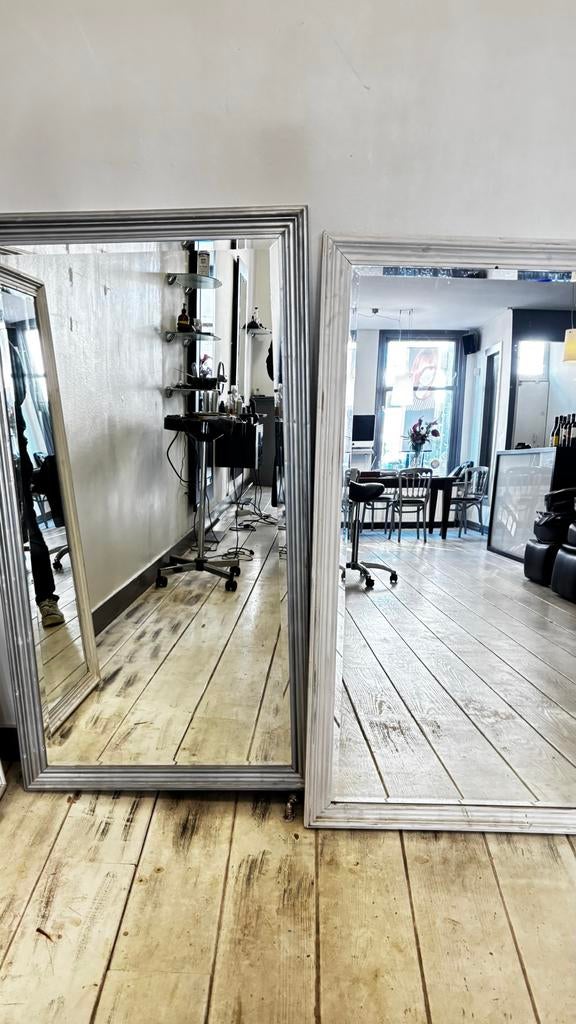 Grote Spiegels met Houten Frame, Ophalen, Rechthoekig, 50 tot 100 cm, 150 tot 200 cm