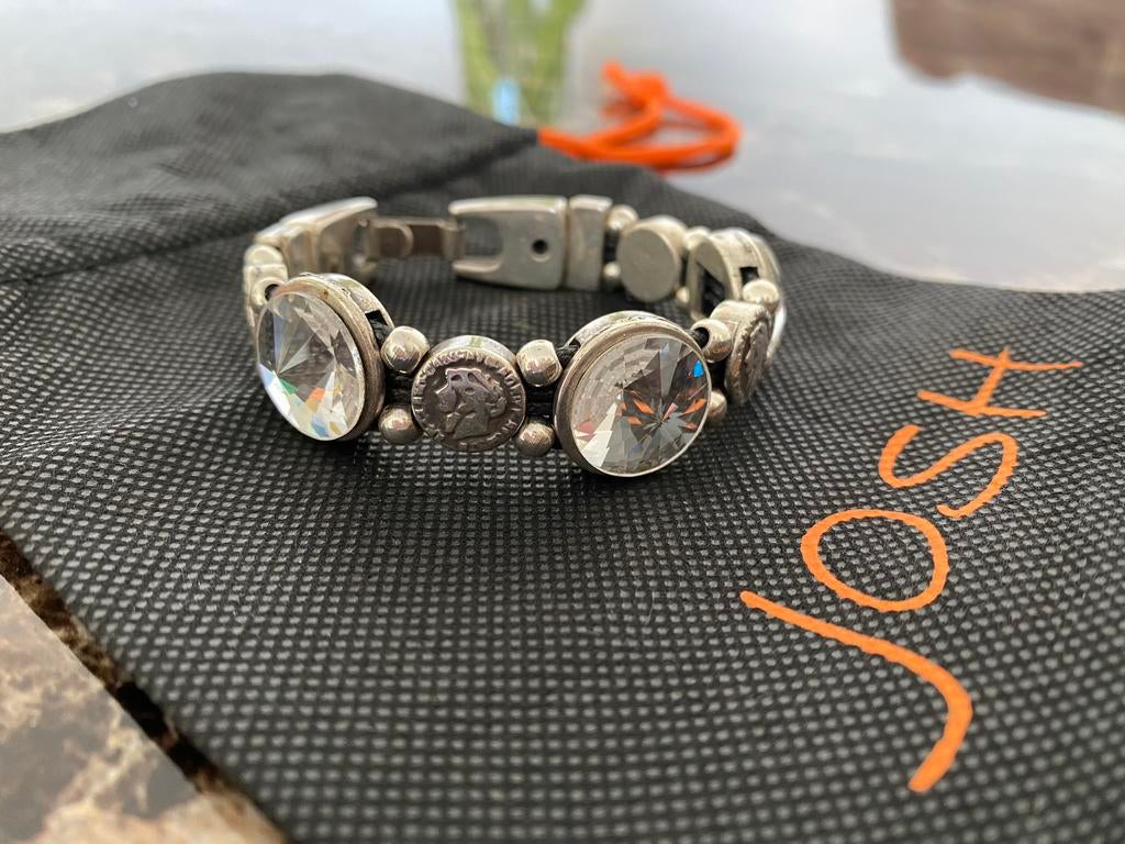 Zilveren armband Josh, Met kristal, Ophalen of Verzenden, Zo goed als nieuw, Zilver