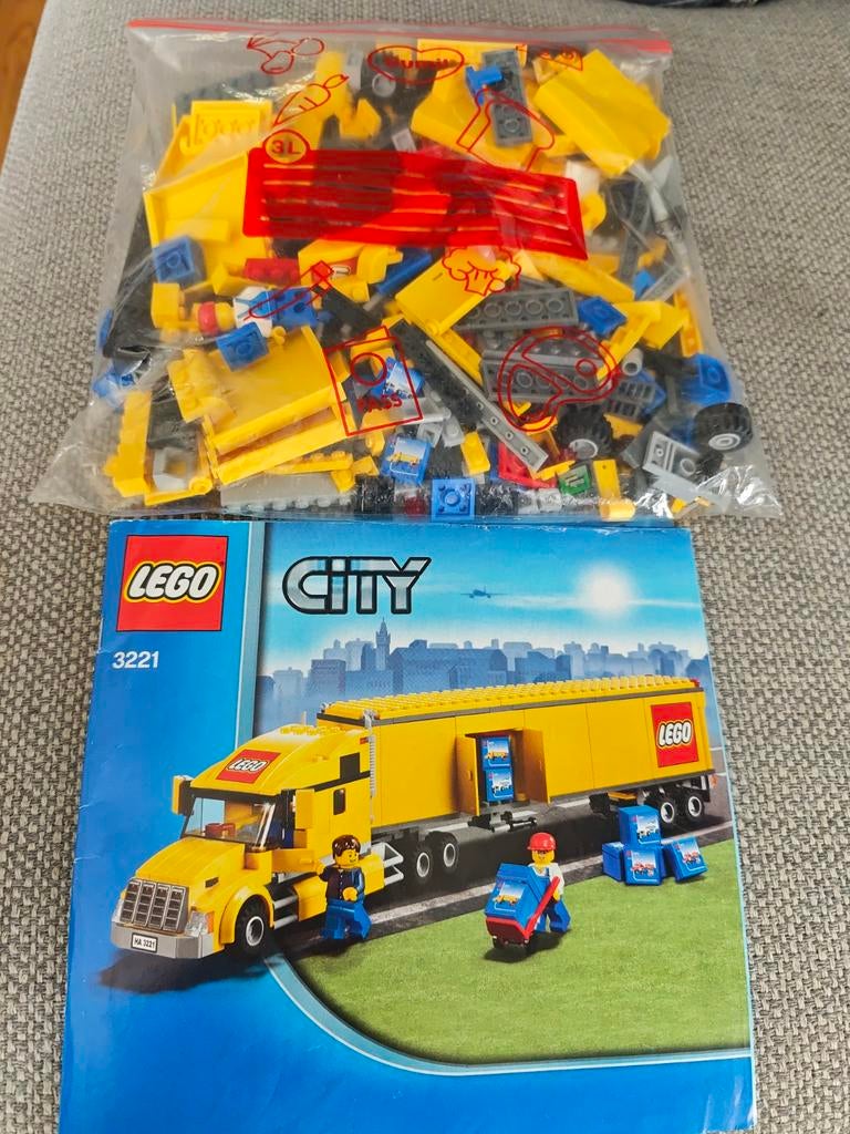 Lego City Vrachtwagen 3221, Lego, Ophalen of Verzenden, Compleet, Complete set