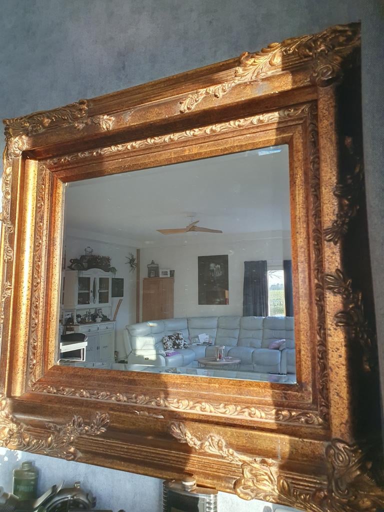 Brocante spiegel, Ophalen, Rechthoekig