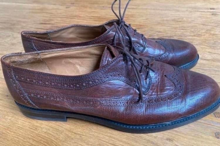 ANTONIO PAOLO leuke veterschoen 42, Kleding | Dames, Schoenen, Bruin, Verzenden, Zo goed als nieuw, Espadrilles of Moccasins