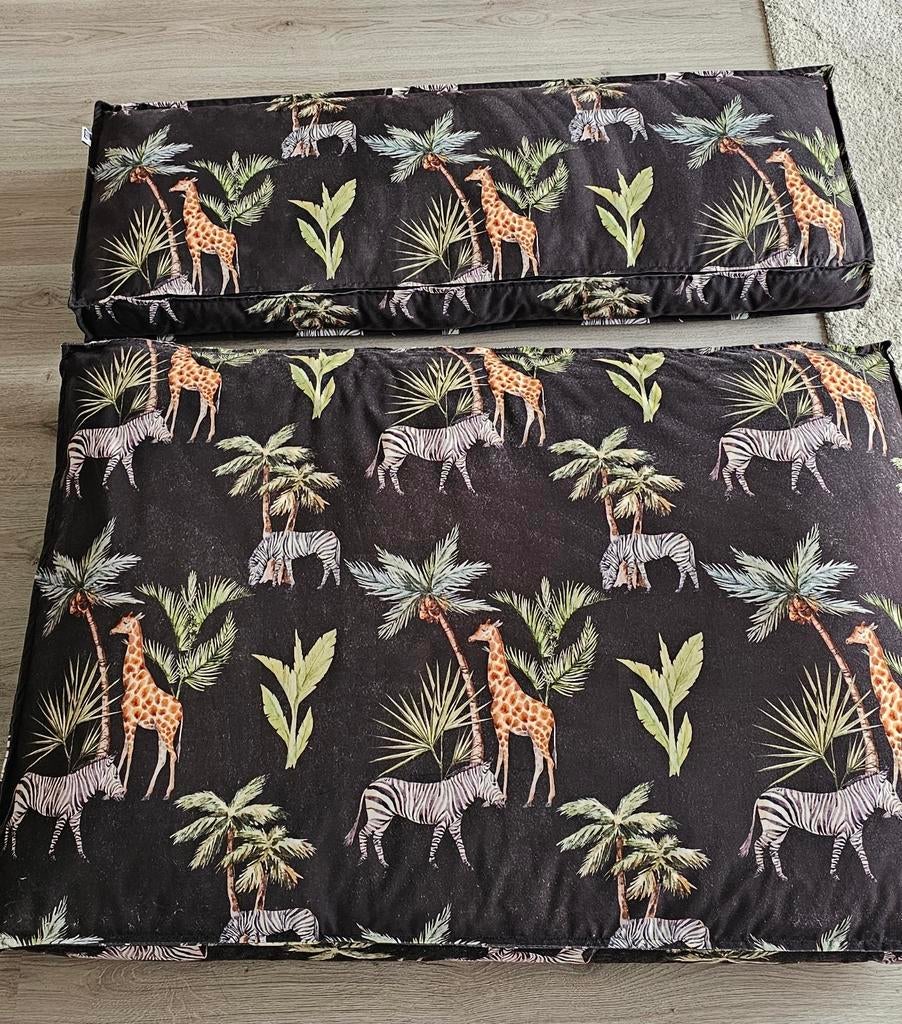 LEUKE PALLETKUSSEN, Ophalen, Gebruikt, Zwart, Rechthoekig