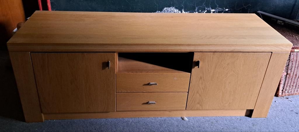 Houten tv meubel, Ophalen, Gebruikt, 50 tot 75 cm, Minder dan 100 cm
