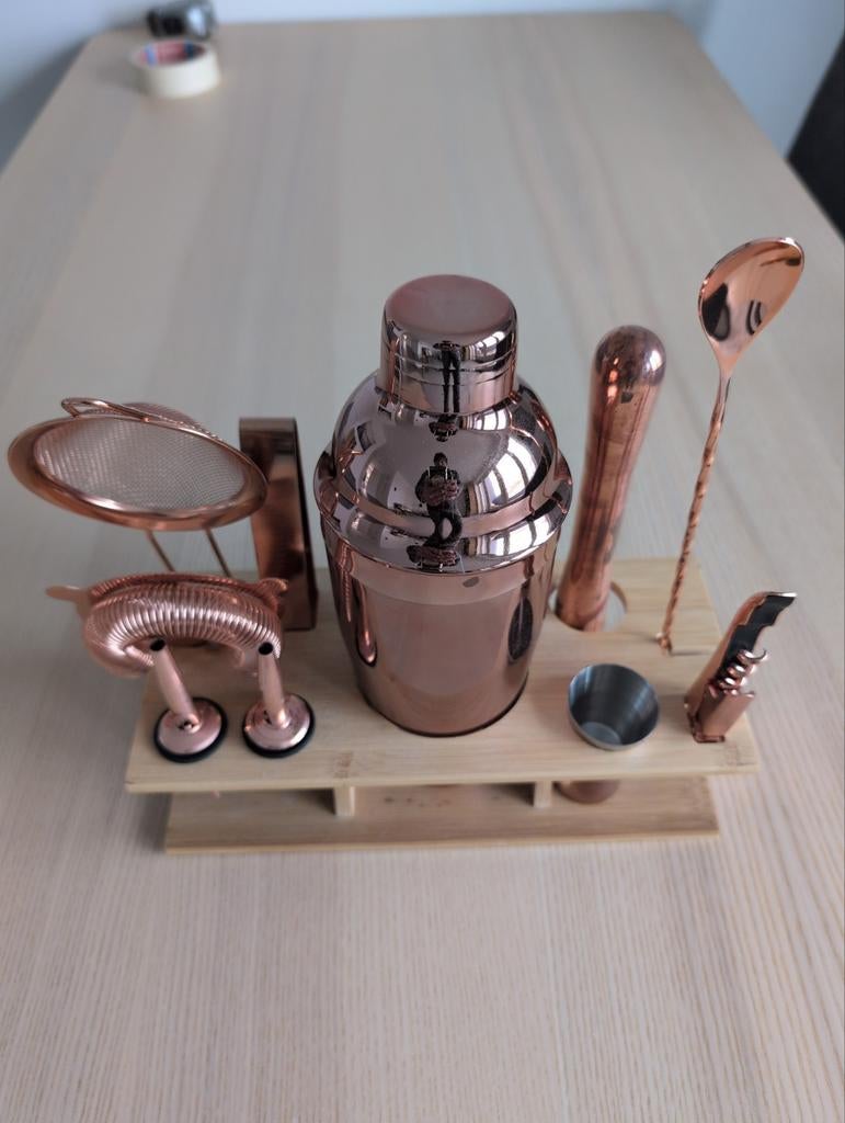 Cocktail set koperkleurig, Ophalen of Verzenden