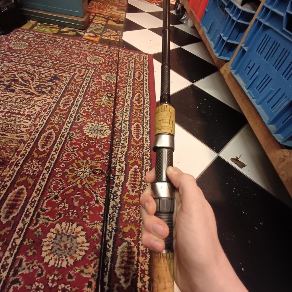 Karperhengel 12 ft (3,66m) 2,75 lbs - Zo goed als nieuw, Watersport en Boten, Hengelsport | Karpervissen, Ophalen of Verzenden