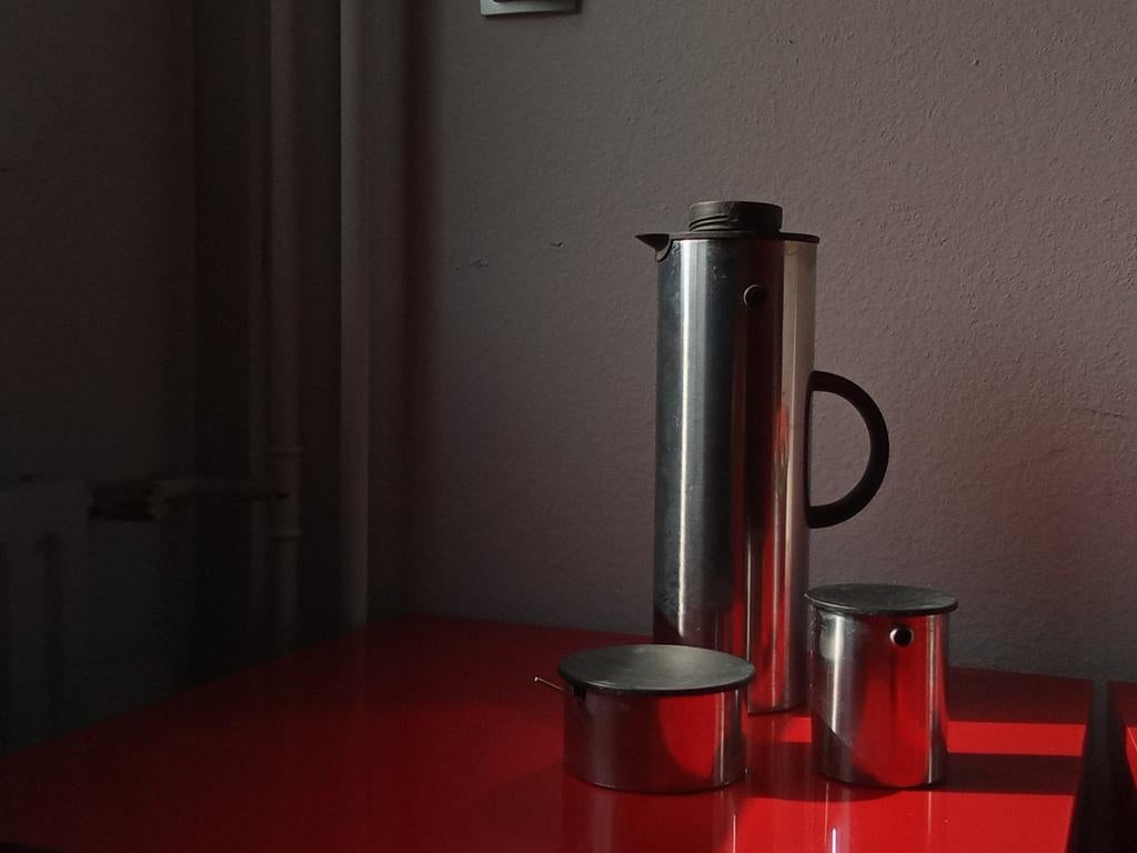 Stelton thermoskan met melk- en suikerpotje, Huis en Inrichting, Ophalen