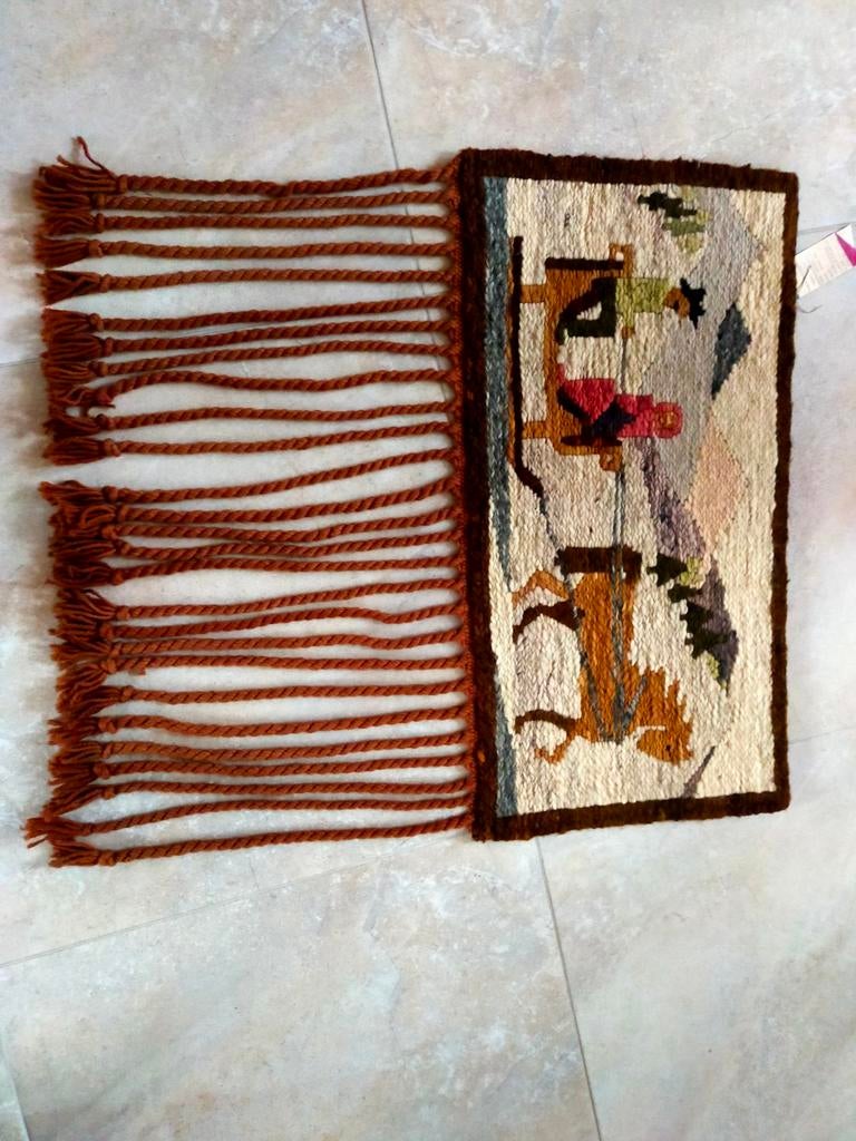 KELIM WINTER Wollen POLEN HAND MADE PAARD SLEE WAND KLEED, Ophalen of Verzenden