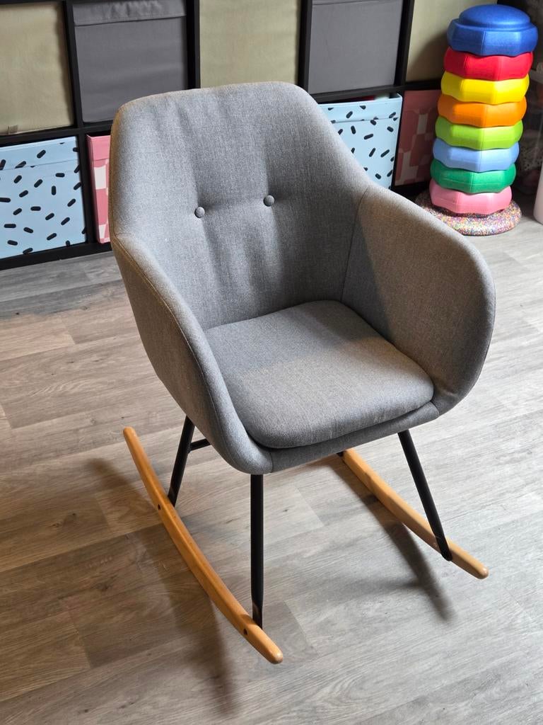 Schommelstoel Anada Leen Bakker - Lichtgrijs, Ophalen, Grijs, Eén