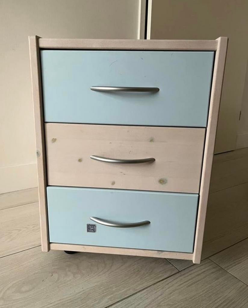 Ladeblok kast voor bureau merk Lifetime 58hx41bx58d, Ophalen, Zo goed als nieuw, 3 of 4 laden, Minder dan 100 cm