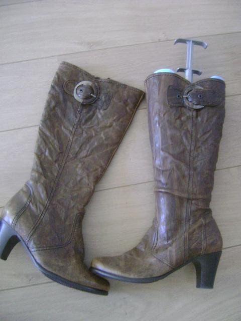 bruine gabor leren hoge laarzen gabor maat 4 ( 37 ), Hoge laarzen, Bruin, Ophalen of Verzenden, Zo goed als nieuw