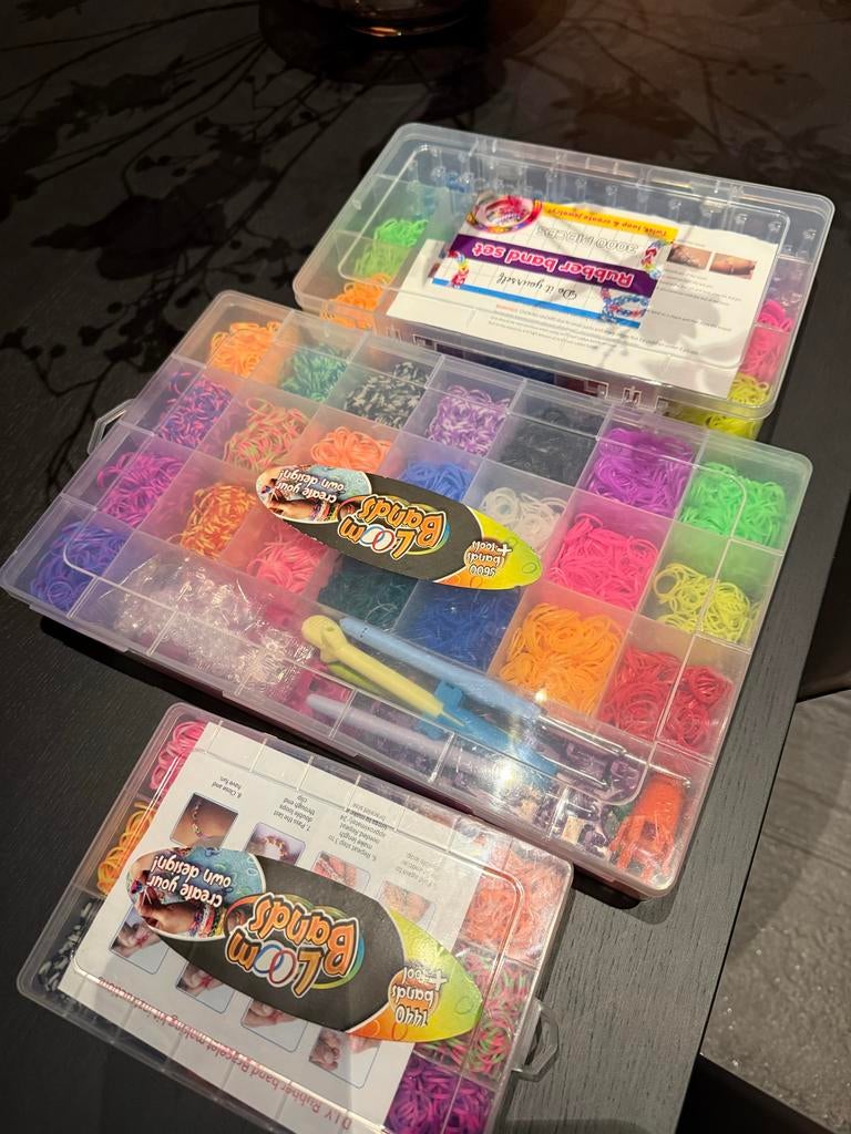 Loom Bands met 3 bakken, Ophalen of Verzenden, Zo goed als nieuw, Materiaal
